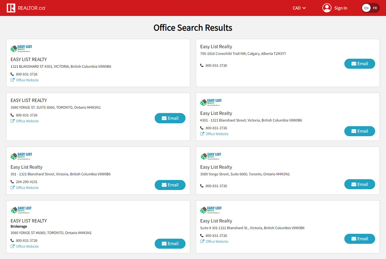 Our REALTOR.ca Brokerage Profiles